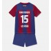 Barcelona Andreas Christensen #15 Dětské Oblečení Domácí Dres 2023-24 Krátkým Rukávem (+ trenýrky)